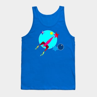 Spacecraft into Stars and Moon Tank Top